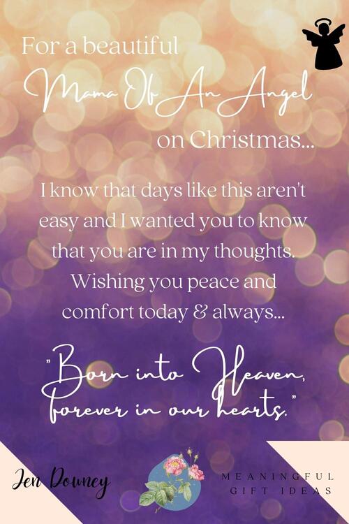 mama of an angel christmas quote
